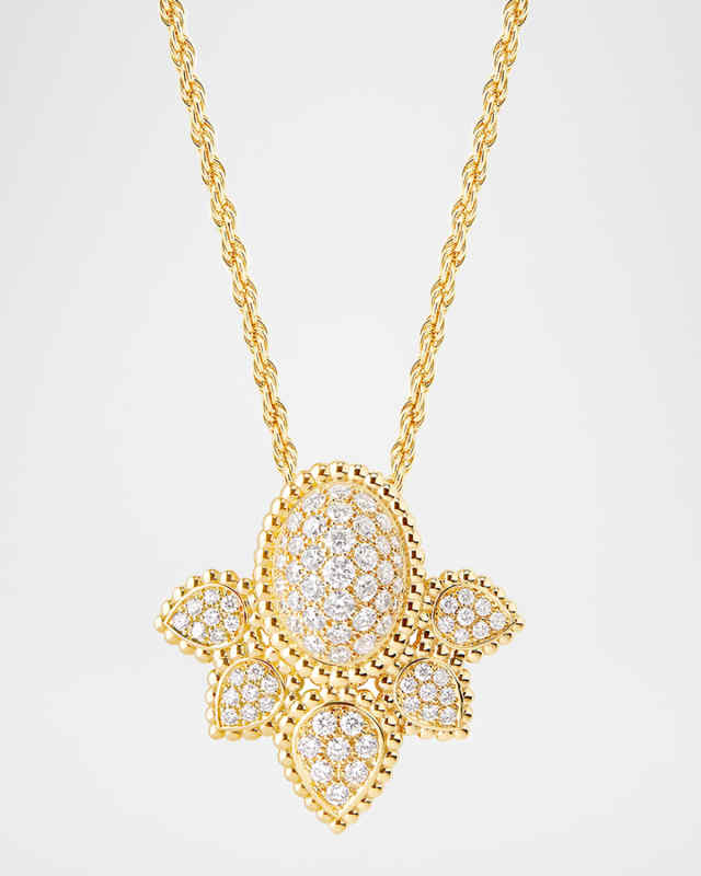 Serpent Boheme Vintage 18K Yellow Gold Diamond Pendant Necklace